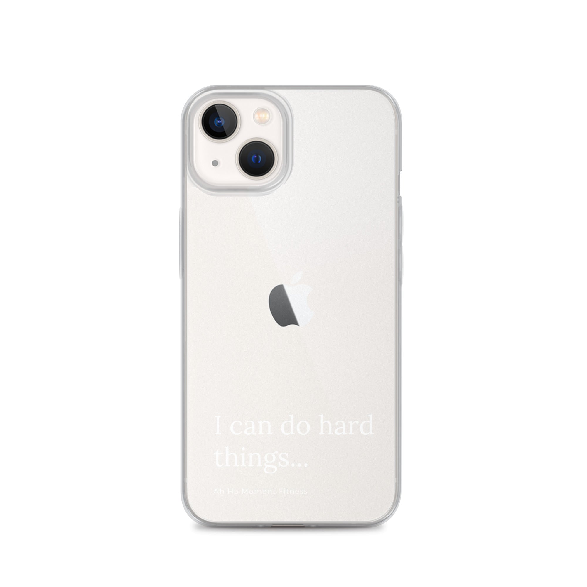 Clear Case for iPhone® - Hard Things Small Font