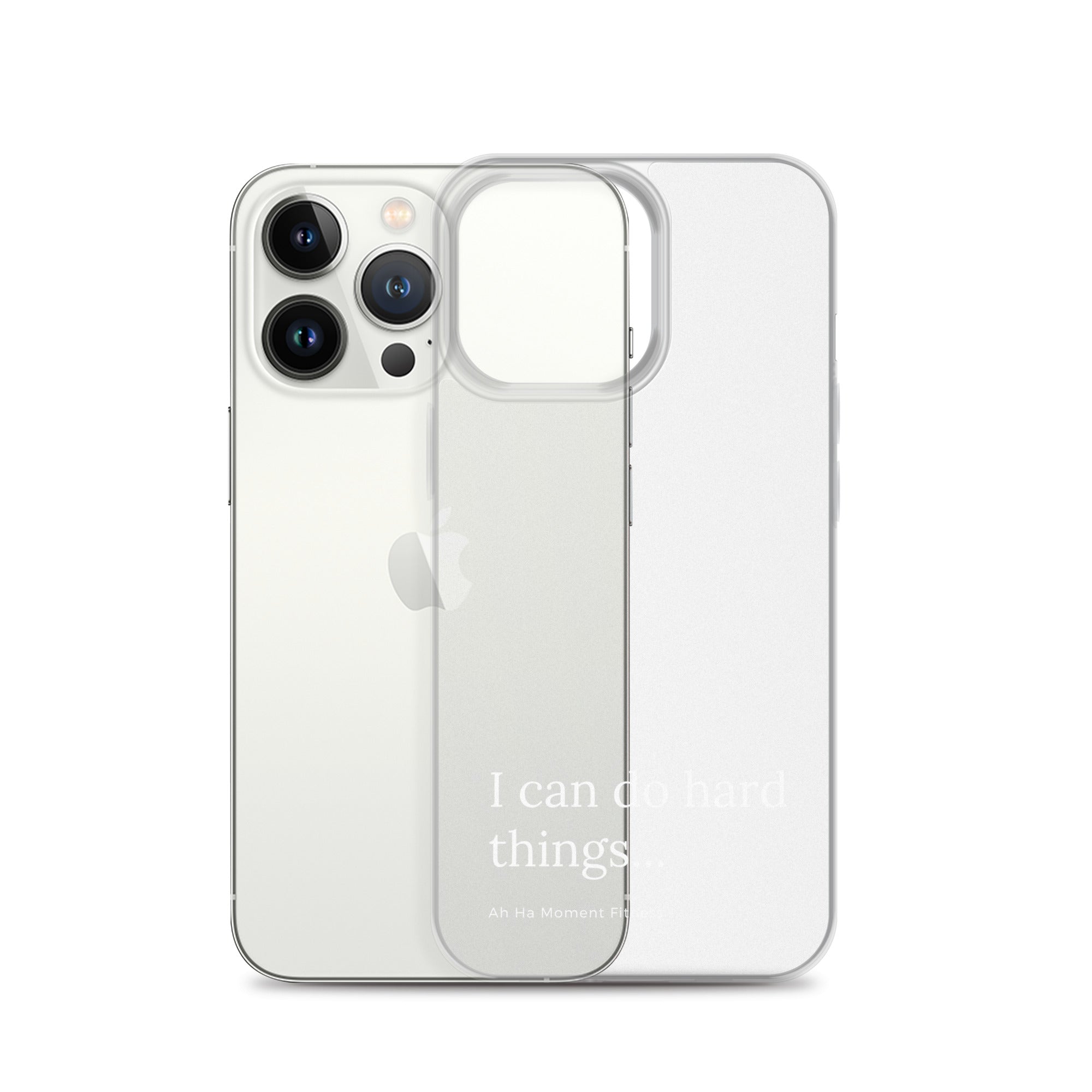 Clear Case for iPhone® - Hard Things Small Font