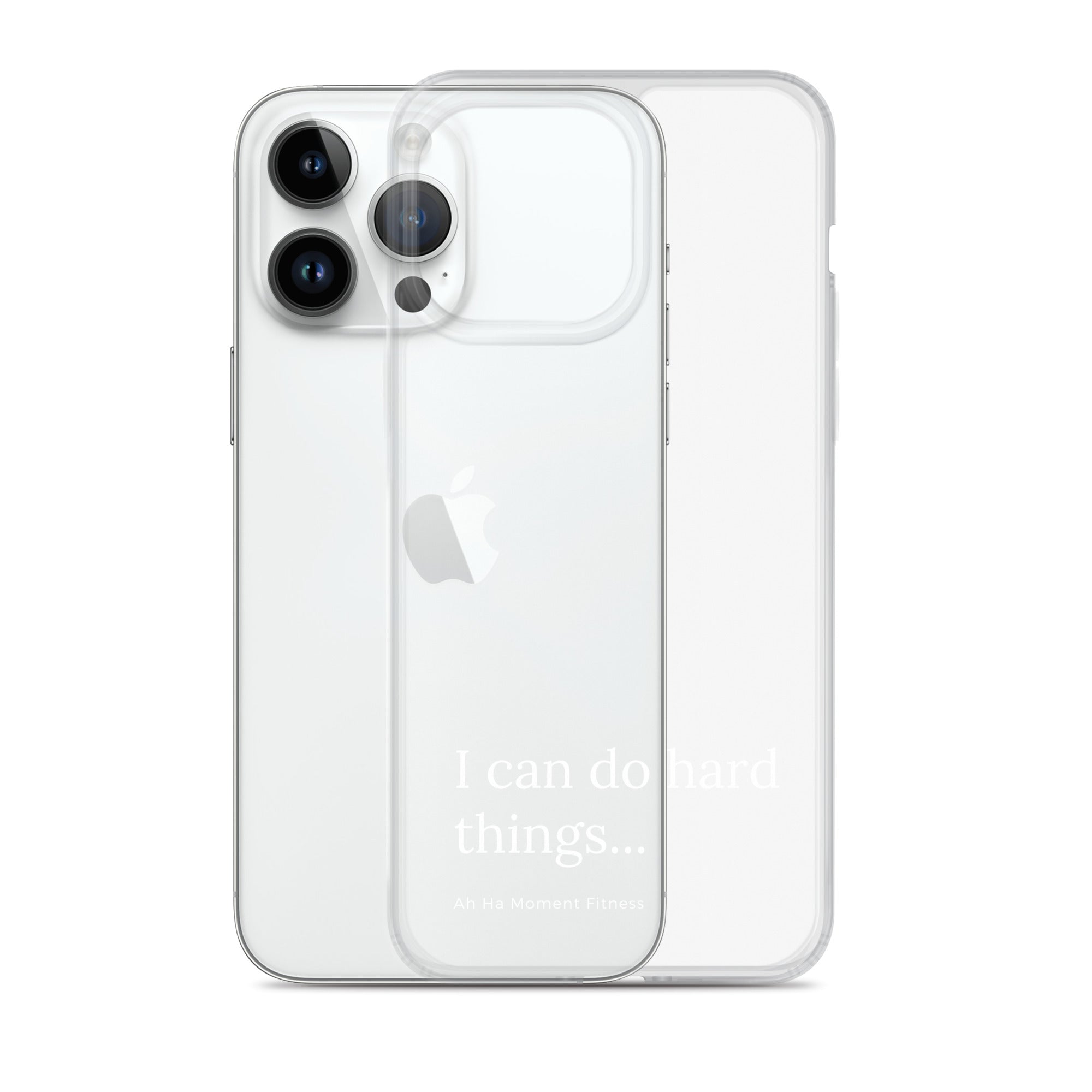 Clear Case for iPhone® - Hard Things Small Font