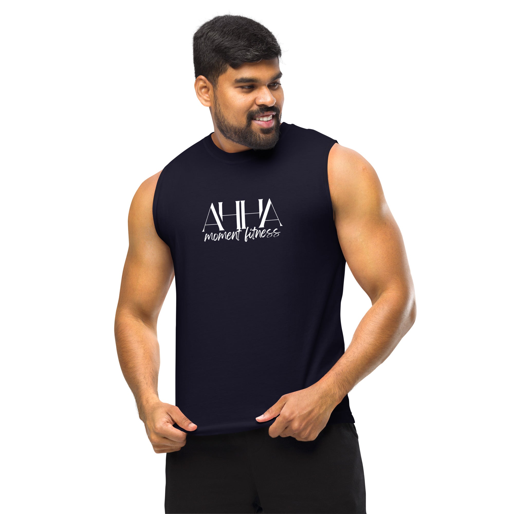 Muscle Shirt - Ah Ha Large Font